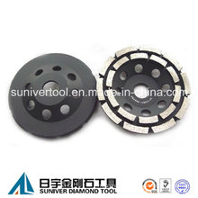 Diamond Double Row Grinding Cup Wheels for Concrete